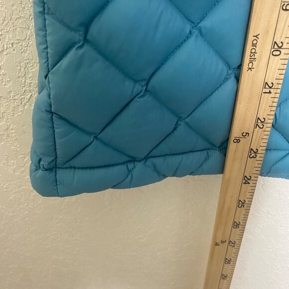 J. Jill Down Quilted Vest Womens S Petite Blue Puffer Full Zip‎ - Picture 8 of 10